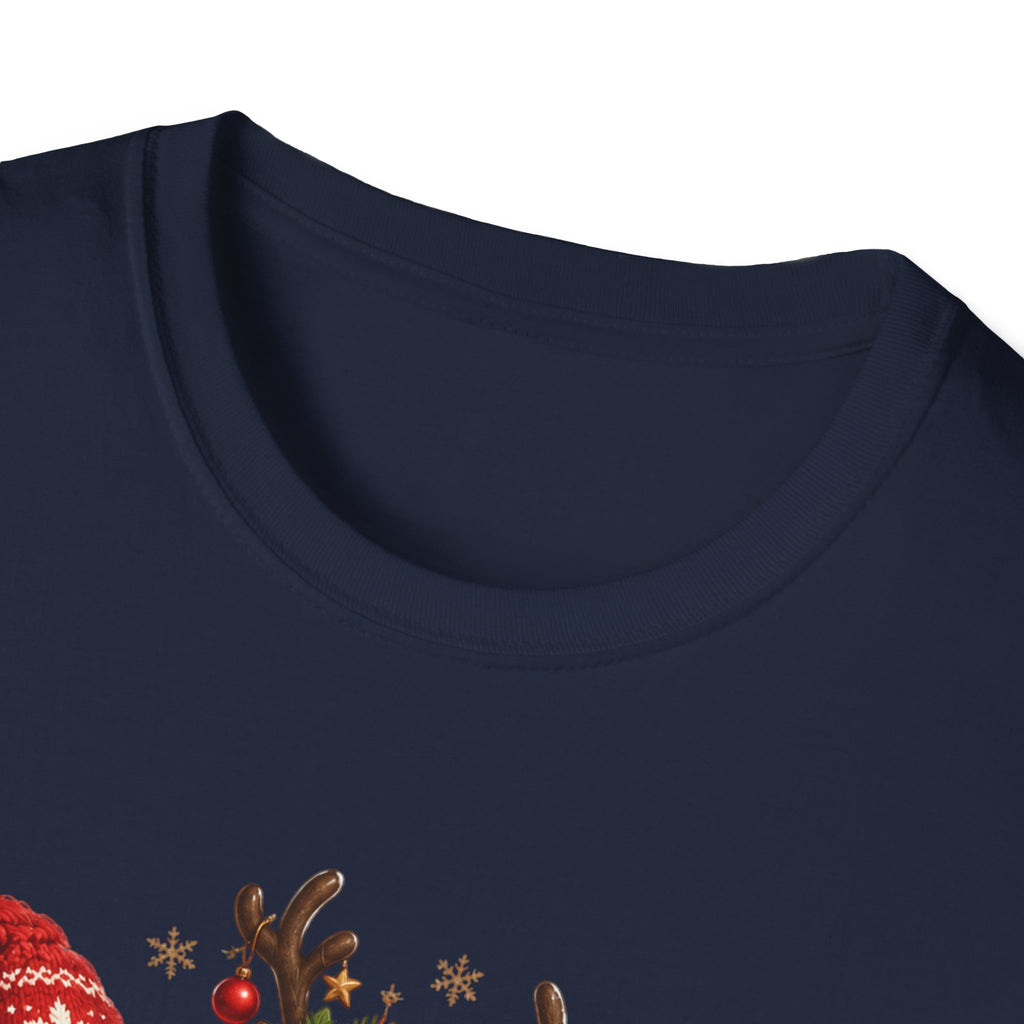 Christmas Reindeer and Bear Family T-Shirt