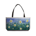 Daisy Meadow Weekender Tote — Floral Canvas Travel Bag