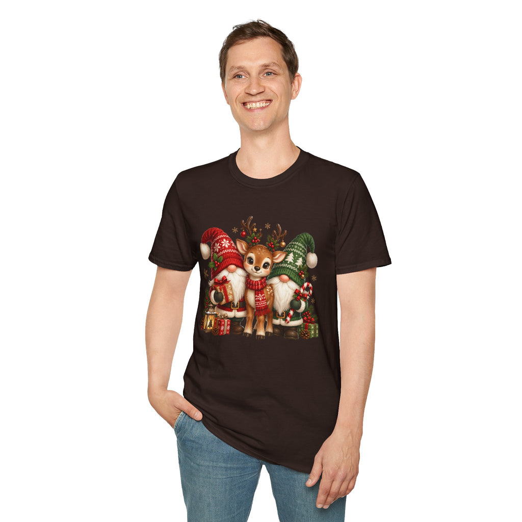 Christmas Reindeer and Bear Family T-Shirt
