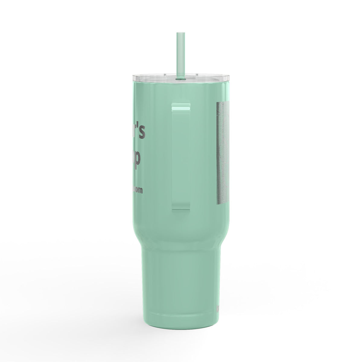 40oz Engraved Floral Insulated Tumbler with Lid & Straw