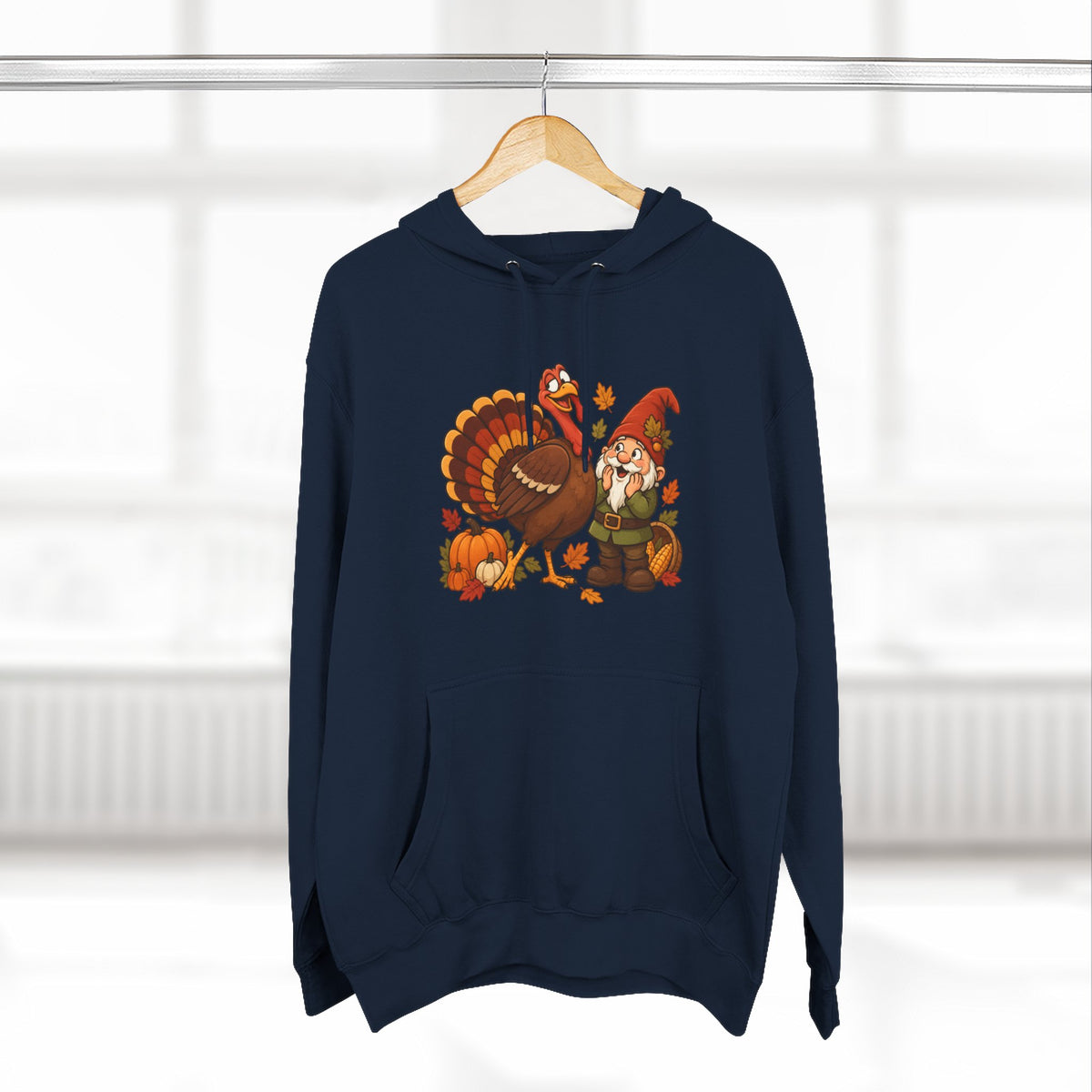 Thanksgiving Turkey Family Fleece Hoodie