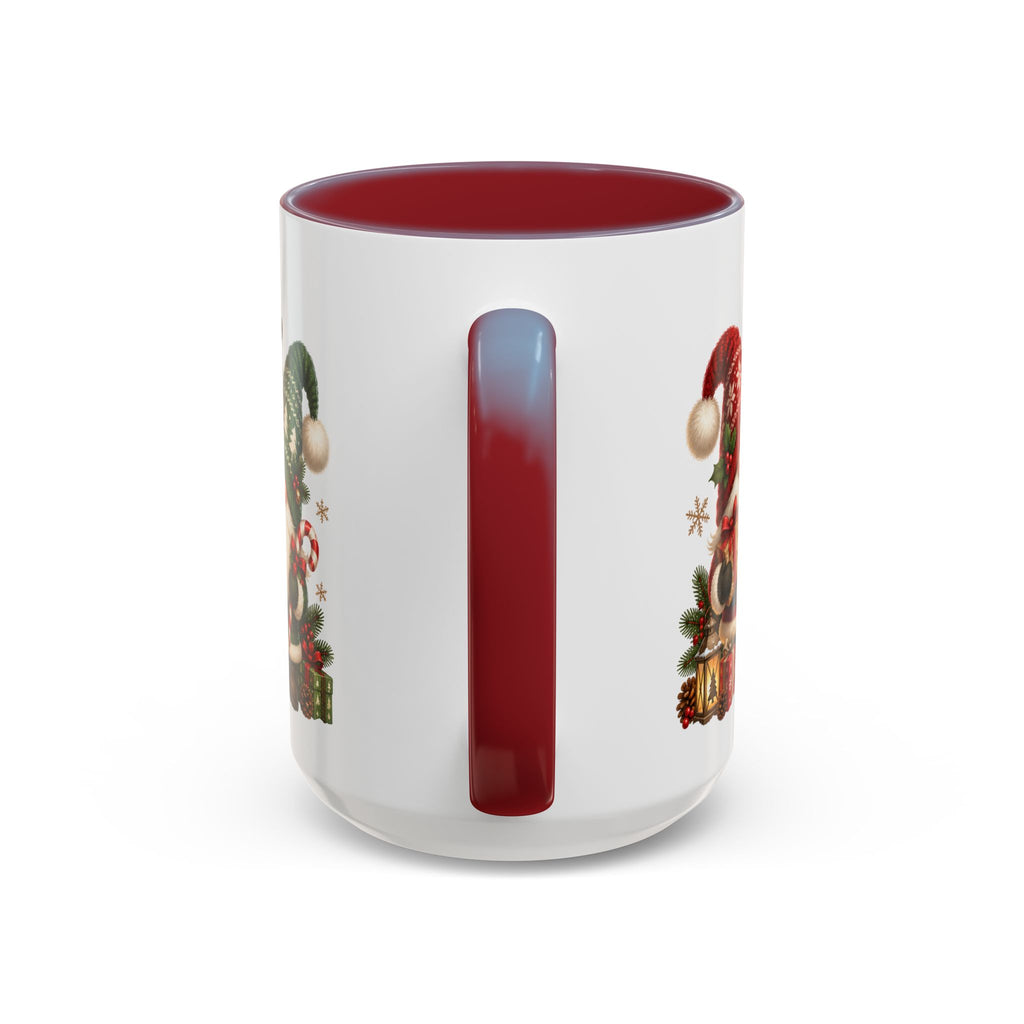 Festive Christmas Gnome and Reindeer Coffee Mug