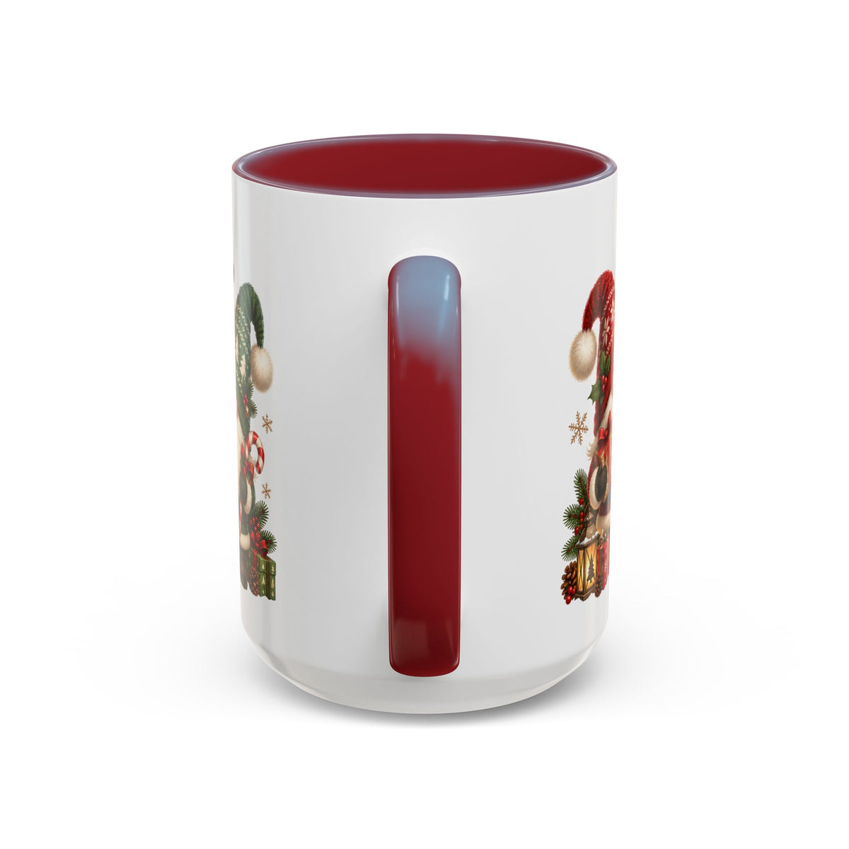 Festive Christmas Gnome and Reindeer Coffee Mug