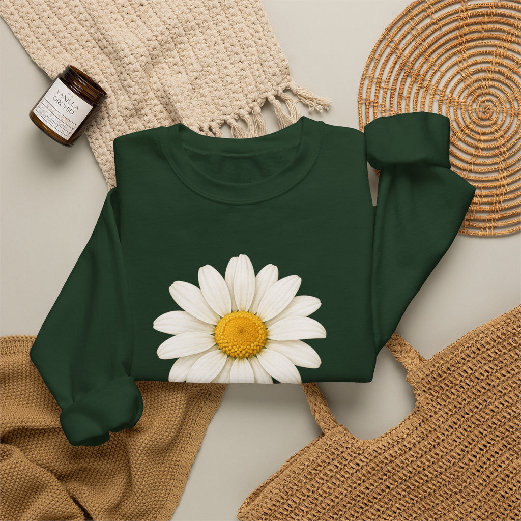 Daisy Flower Crewneck Sweatshirt