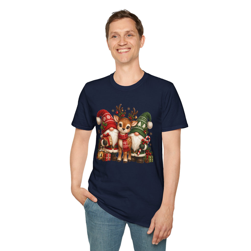 Christmas Reindeer and Bear Family T-Shirt