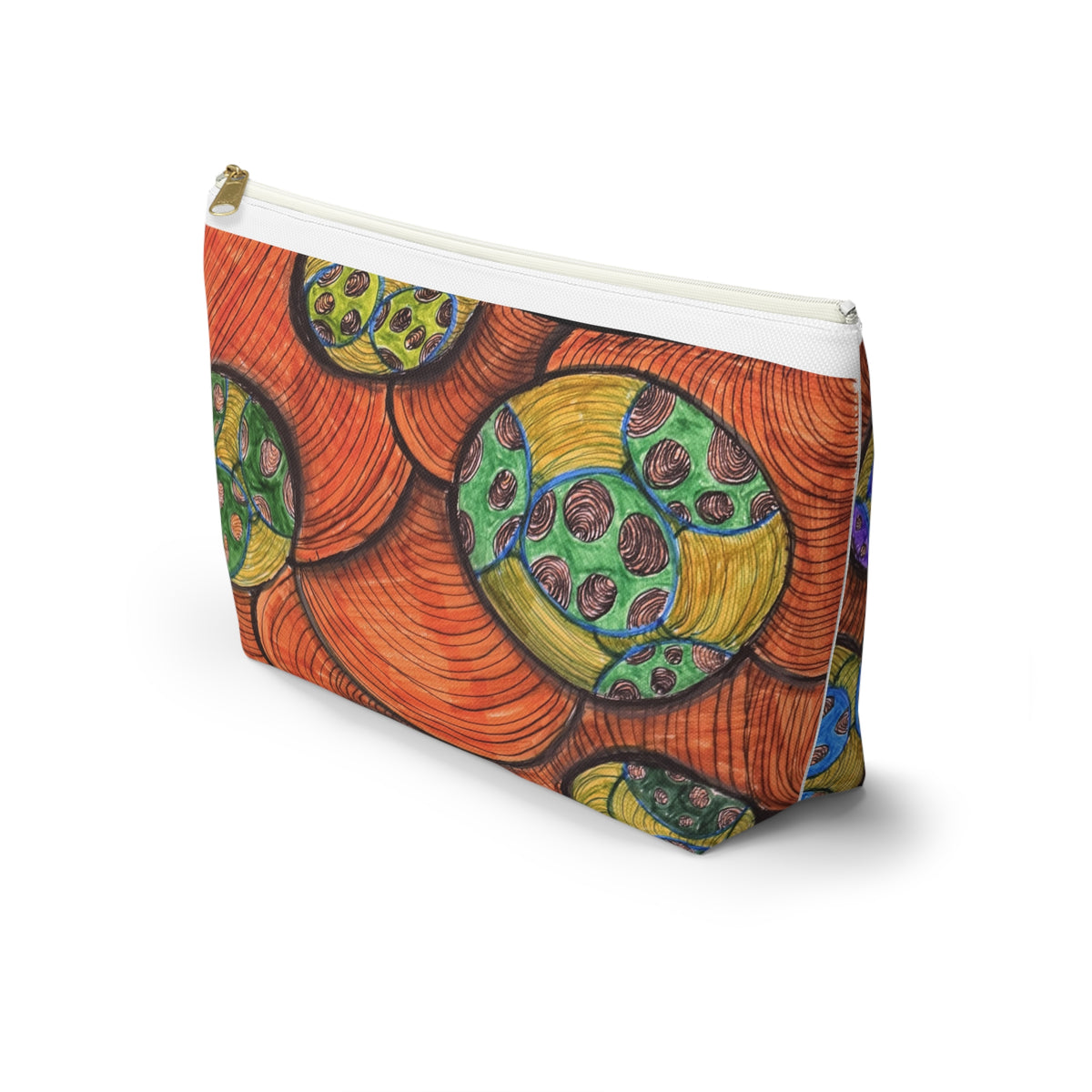 Colorful Abstract Botanical Accessory Pouch