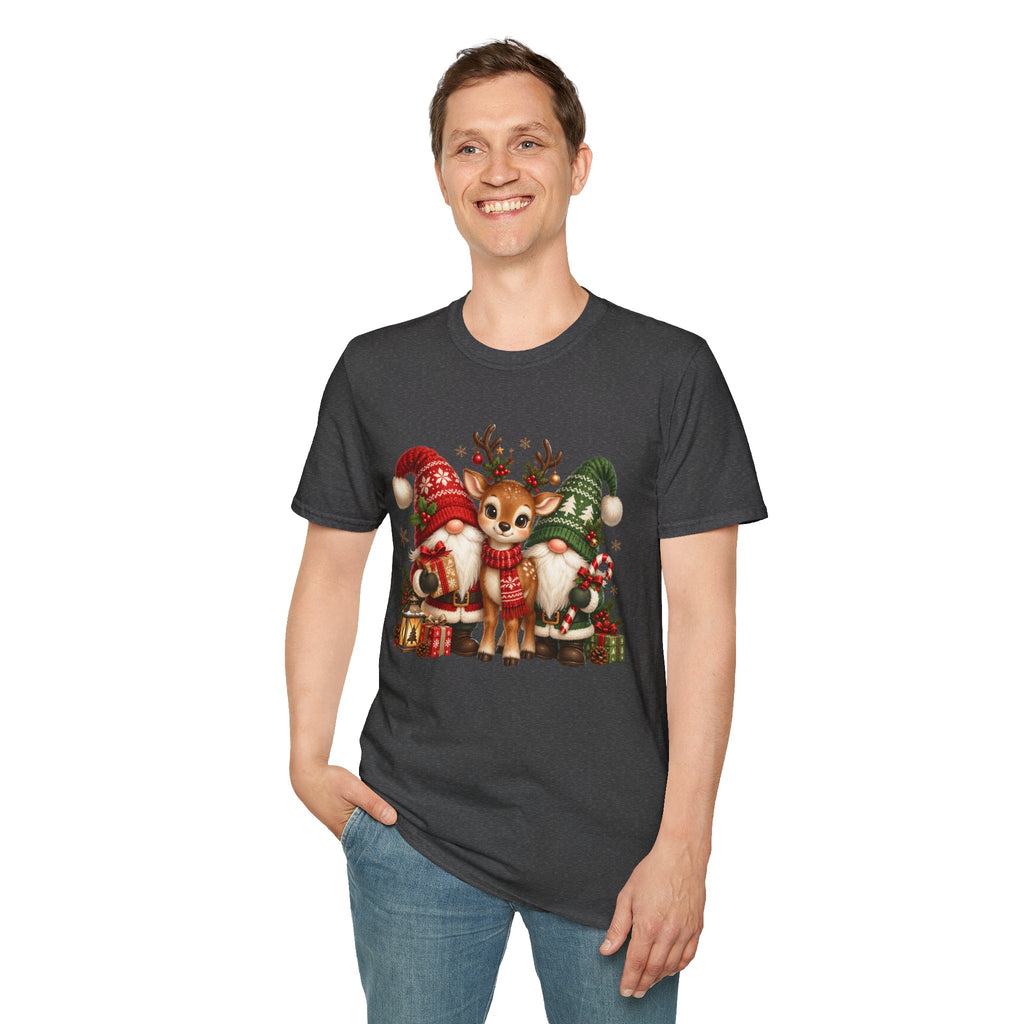Christmas Reindeer and Bear Family T-Shirt