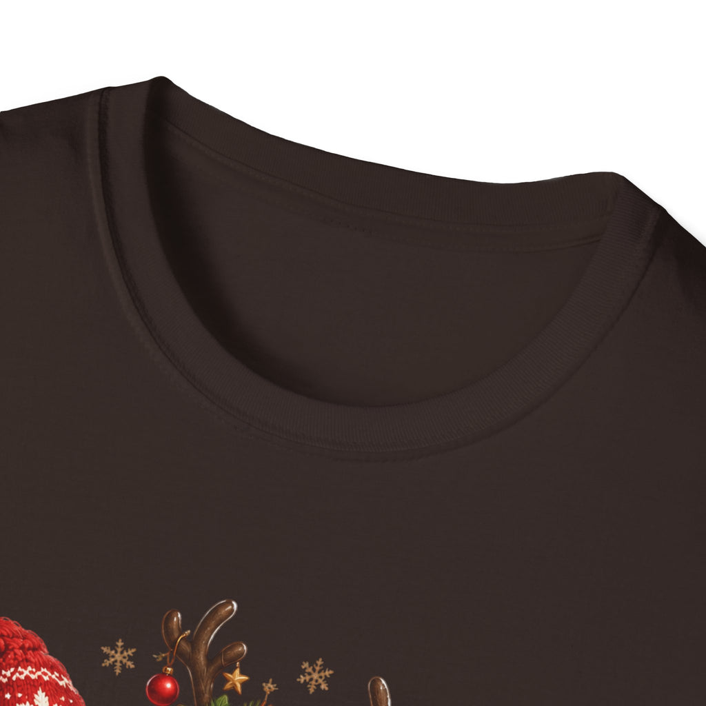 Christmas Reindeer and Bear Family T-Shirt