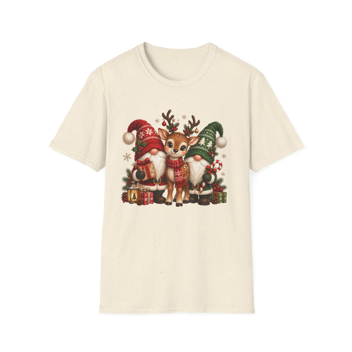 Christmas Reindeer and Bear Family T-Shirt