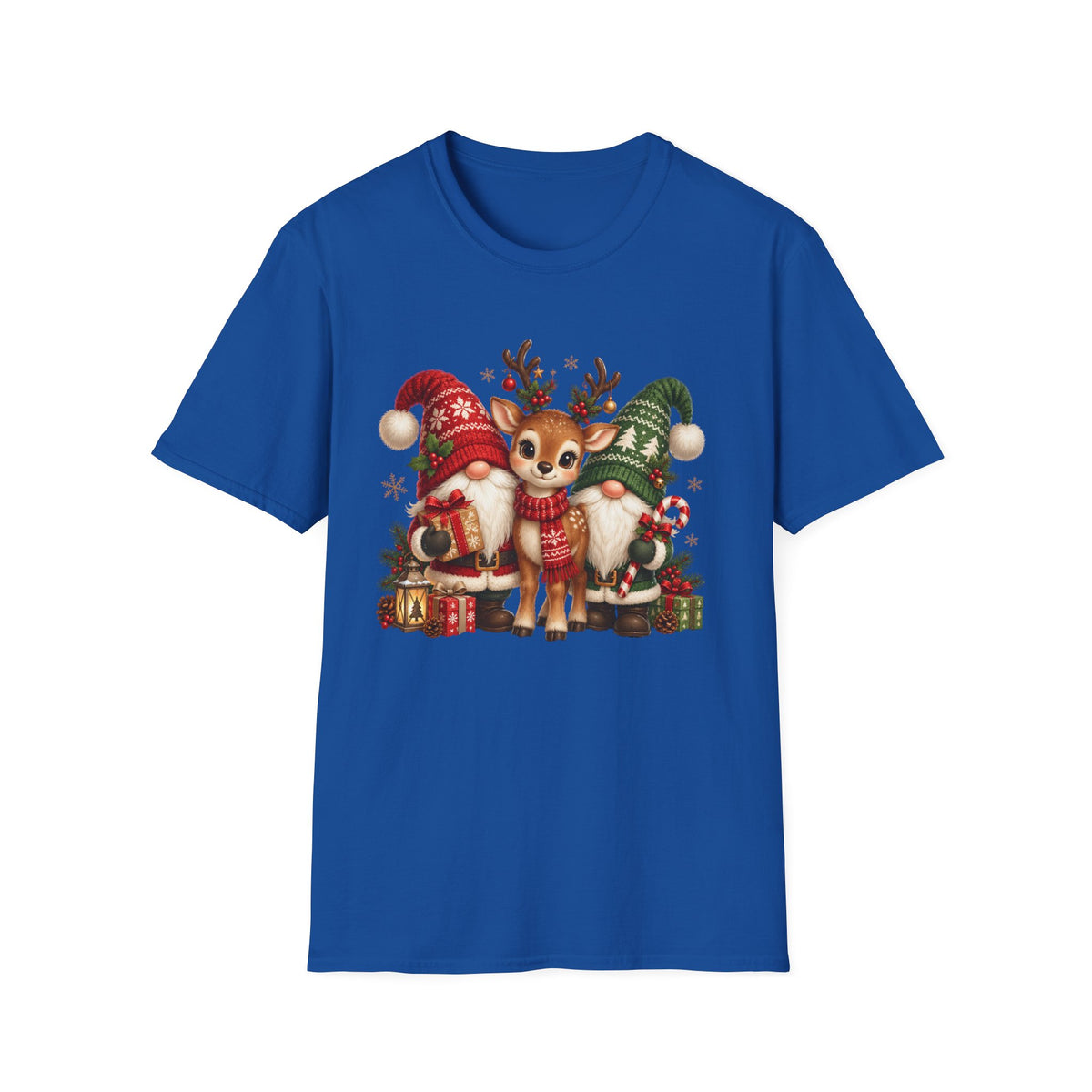 Christmas Reindeer and Bear Family T-Shirt