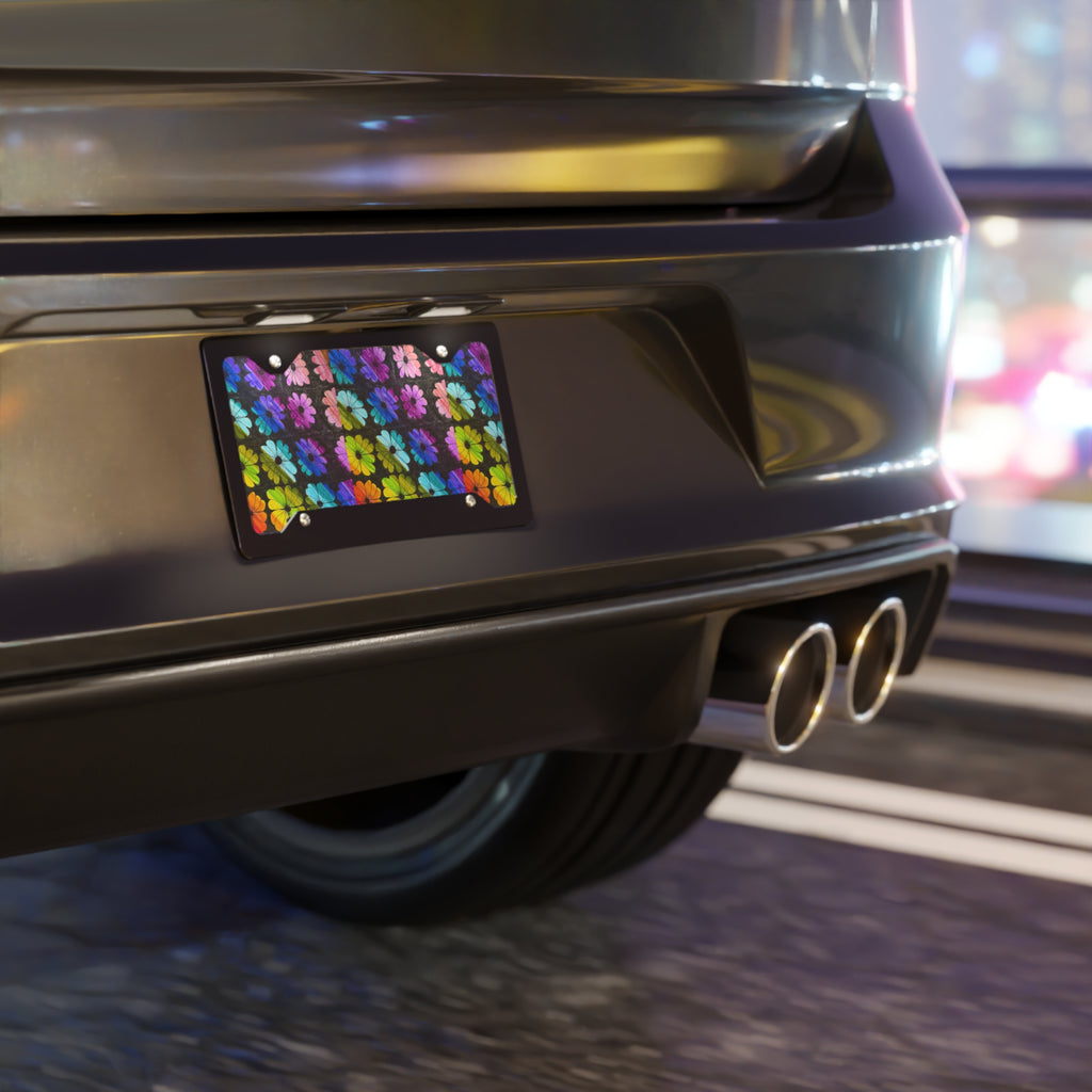 Colorful Floral Vanity Plate