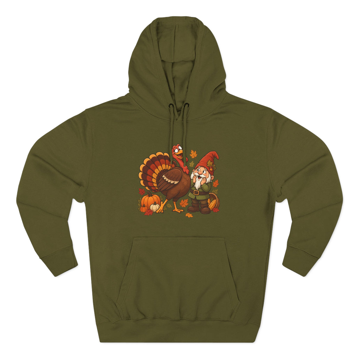 Thanksgiving Turkey Family Fleece Hoodie