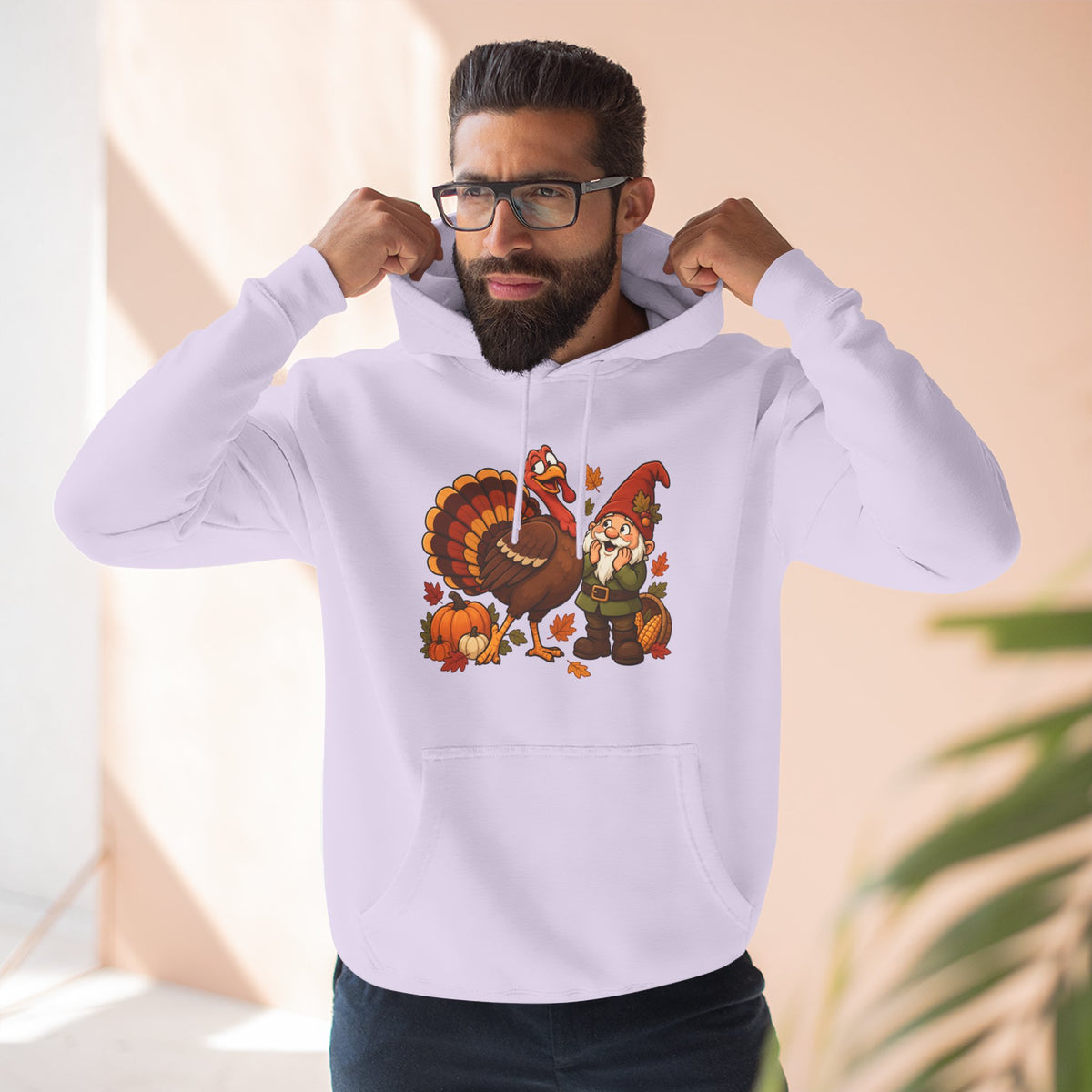 Thanksgiving Turkey Family Fleece Hoodie