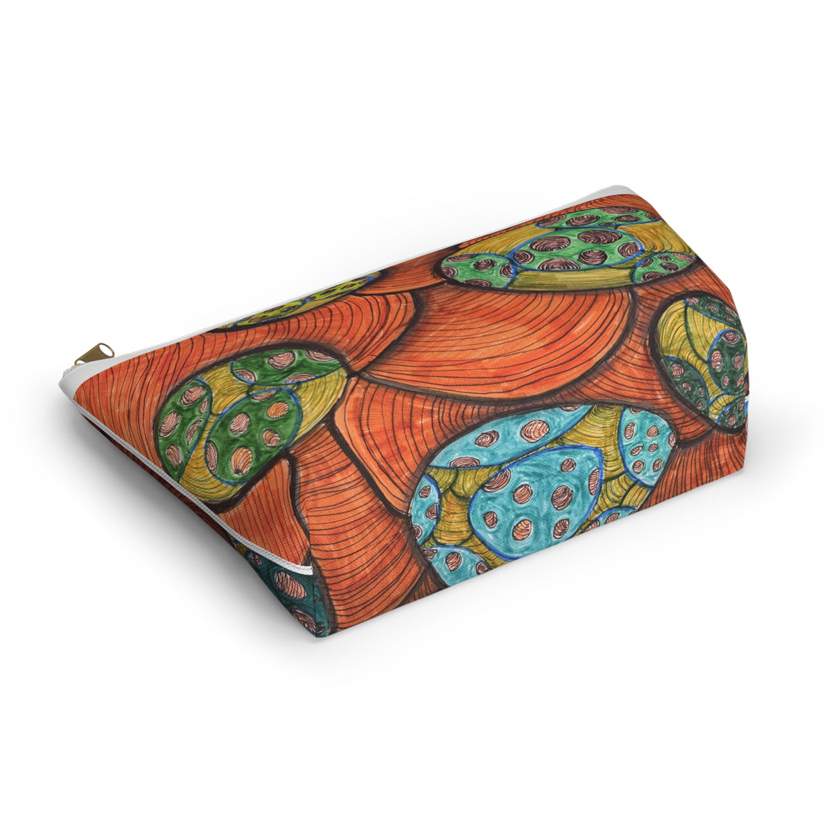 Colorful Abstract Botanical Accessory Pouch