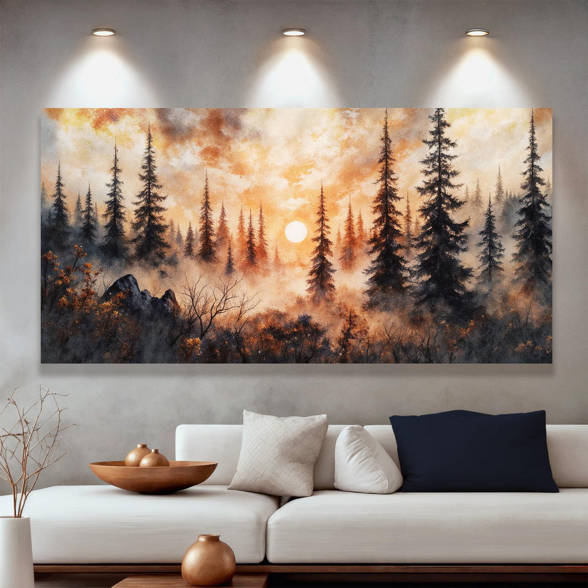 Forest at Dusk — Canvas Wall Art