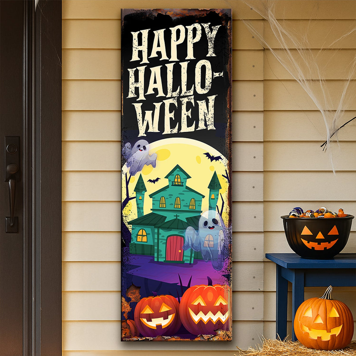 Halloween Welcome — Seasonal Wall Sign