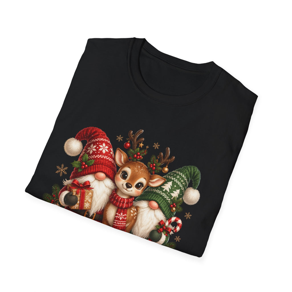 Christmas Reindeer and Bear Family T-Shirt