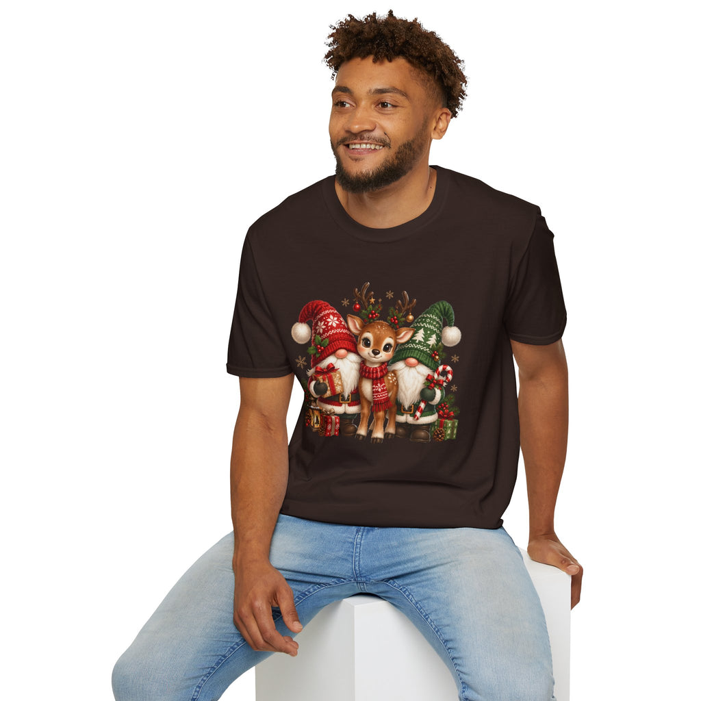 Christmas Reindeer and Bear Family T-Shirt