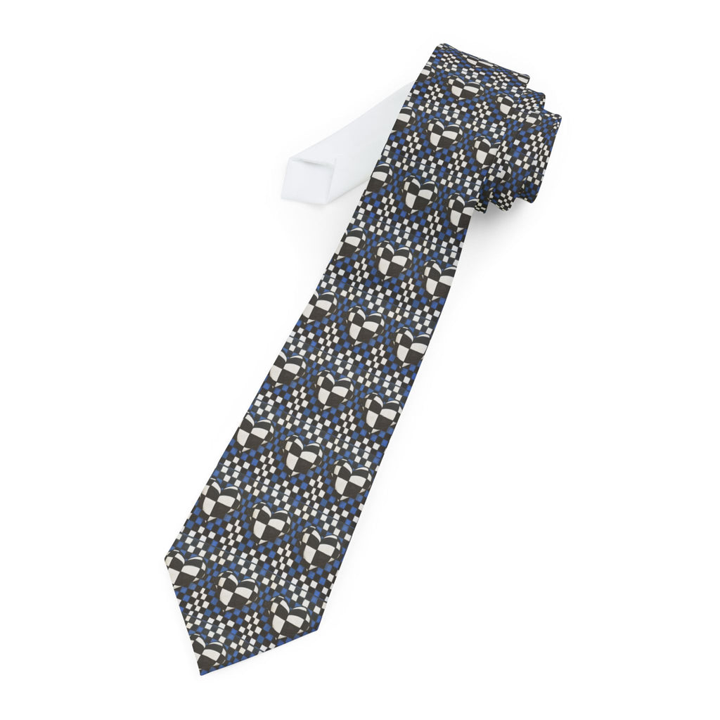 Geometric Navy Pattern Necktie
