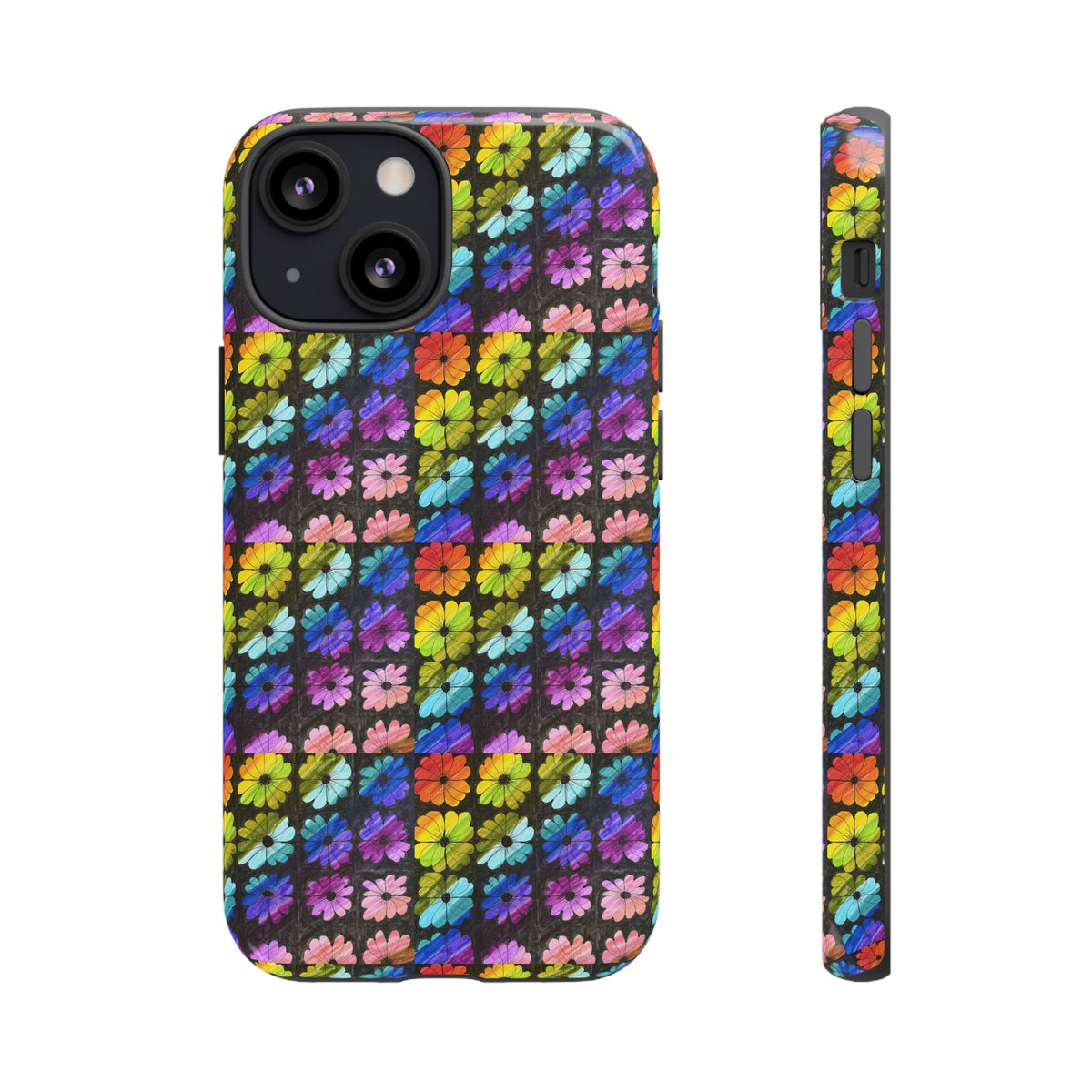 Colorful Floral Tough Phone Case