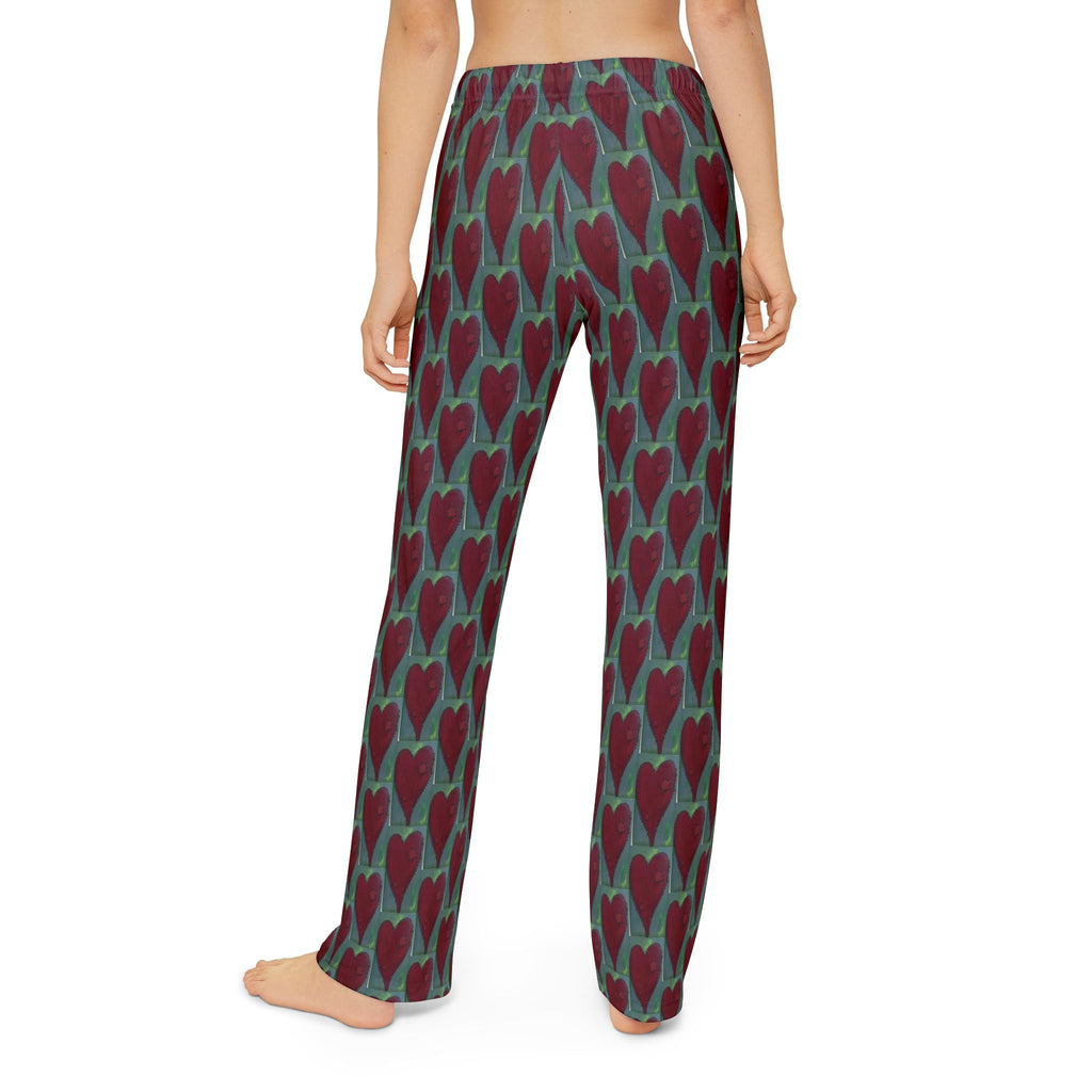 Kids Heart Print Lounge Pants