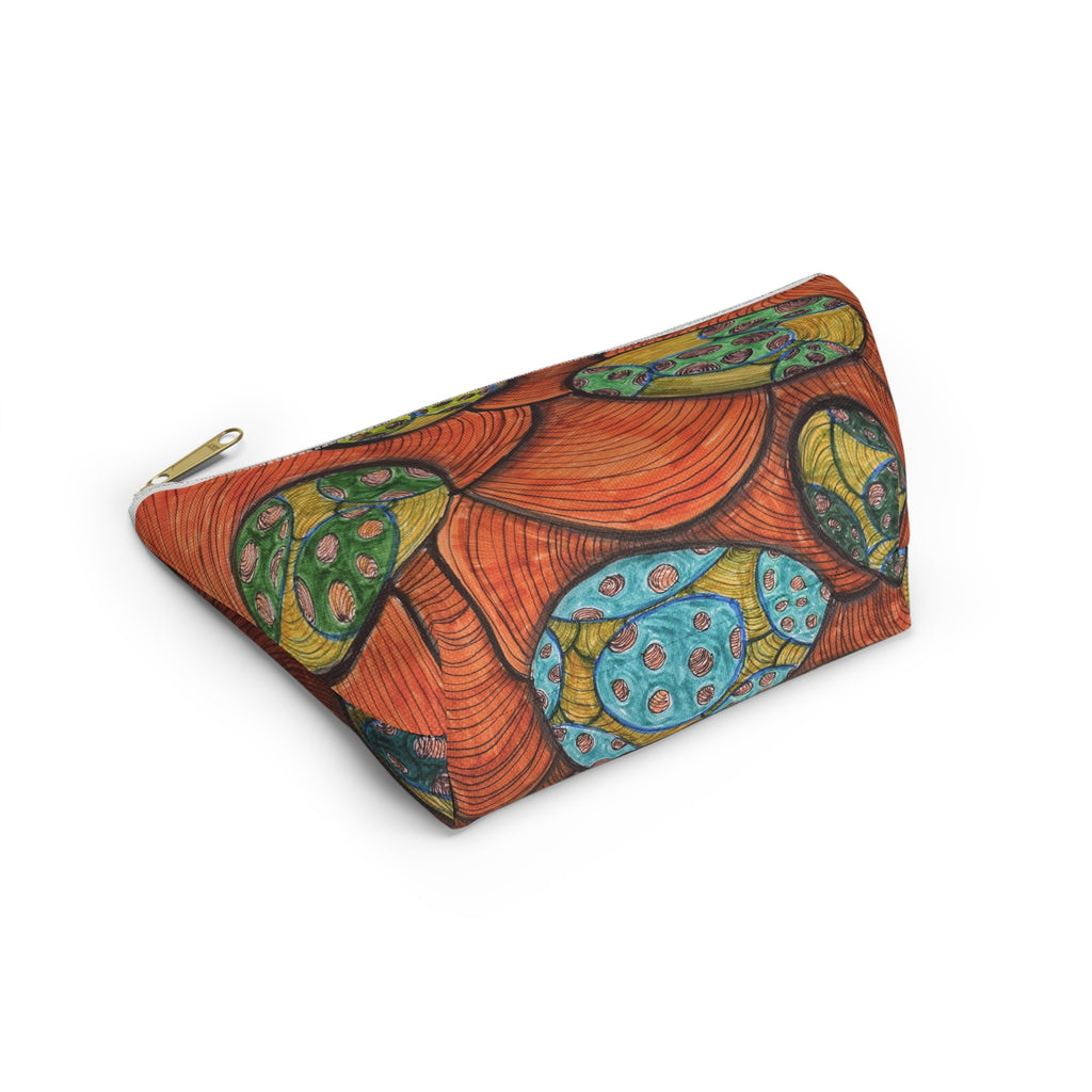 Colorful Abstract Botanical Accessory Pouch