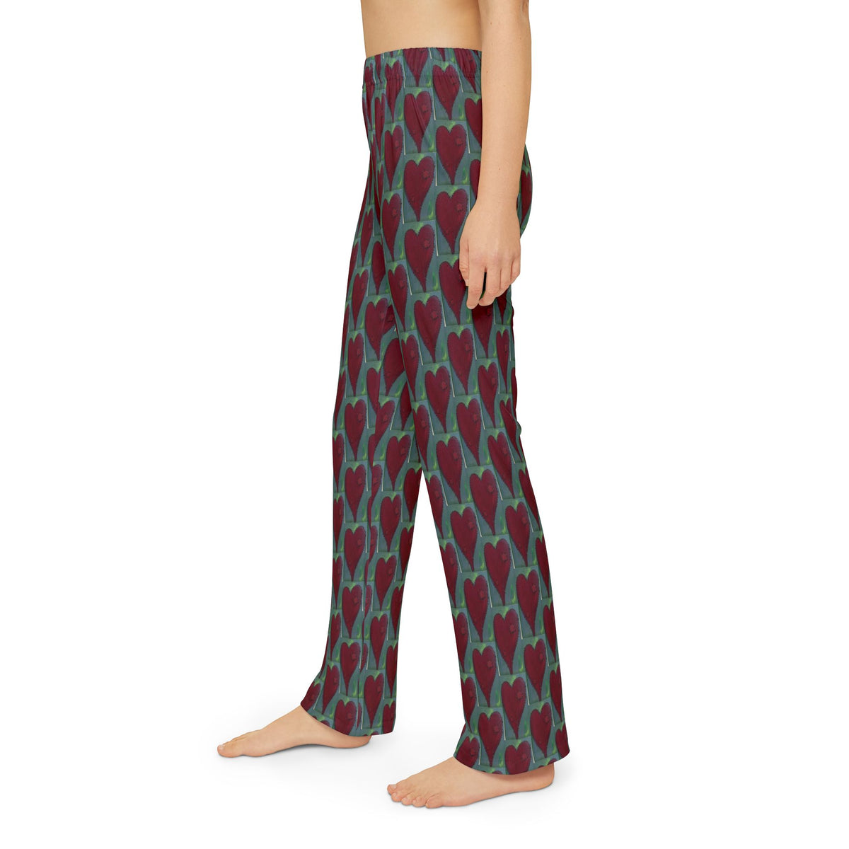 Kids Heart Print Lounge Pants