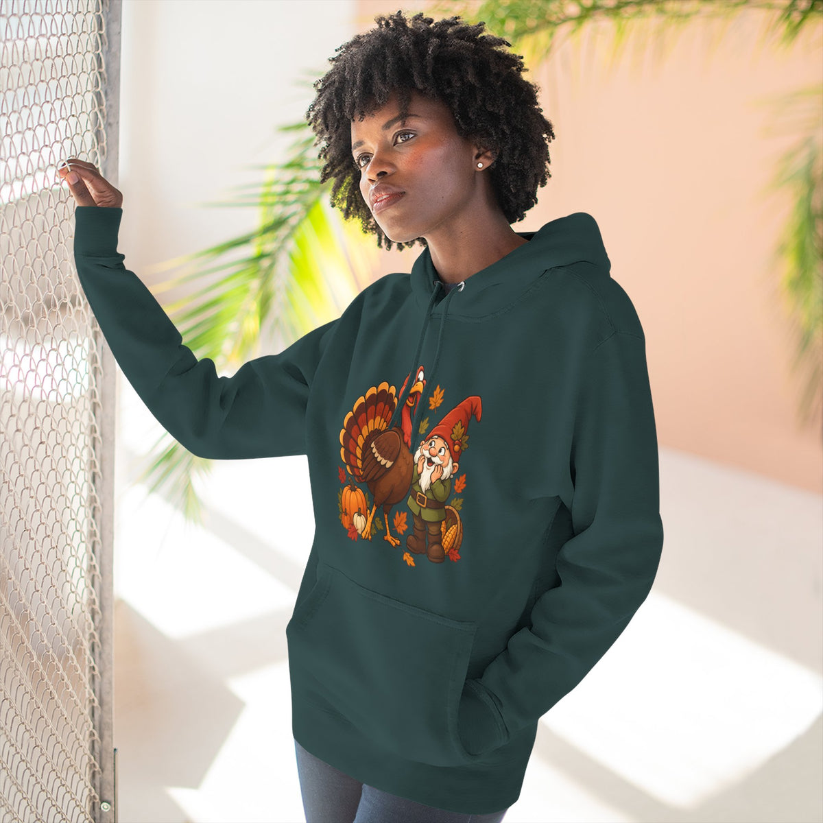 Thanksgiving Turkey Family Fleece Hoodie
