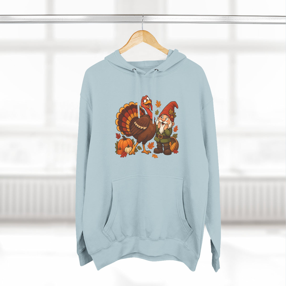 Thanksgiving Turkey Family Fleece Hoodie