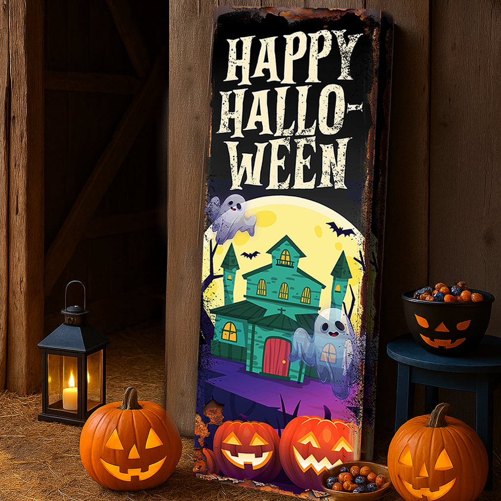 Halloween Welcome — Seasonal Wall Sign