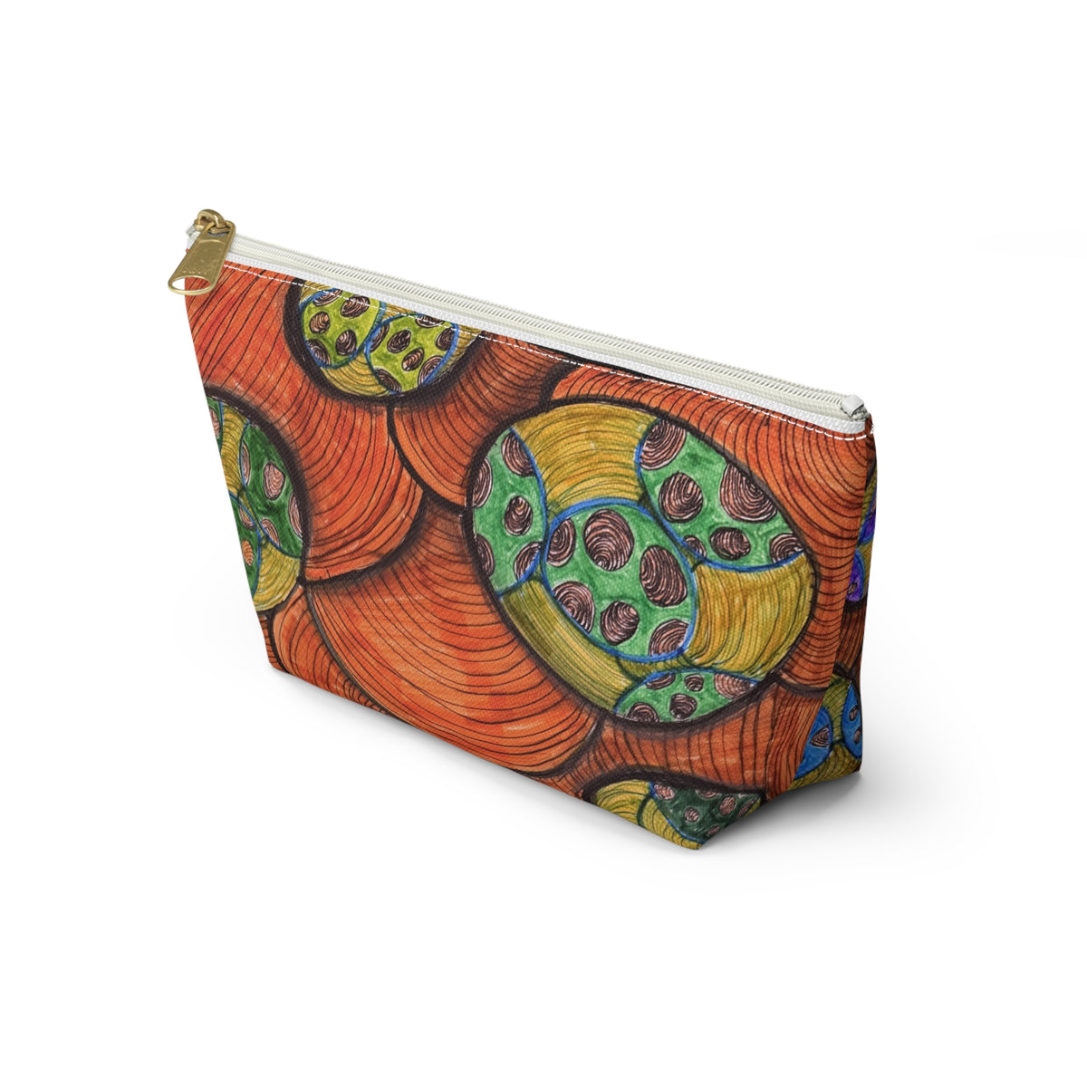 Colorful Abstract Botanical Accessory Pouch