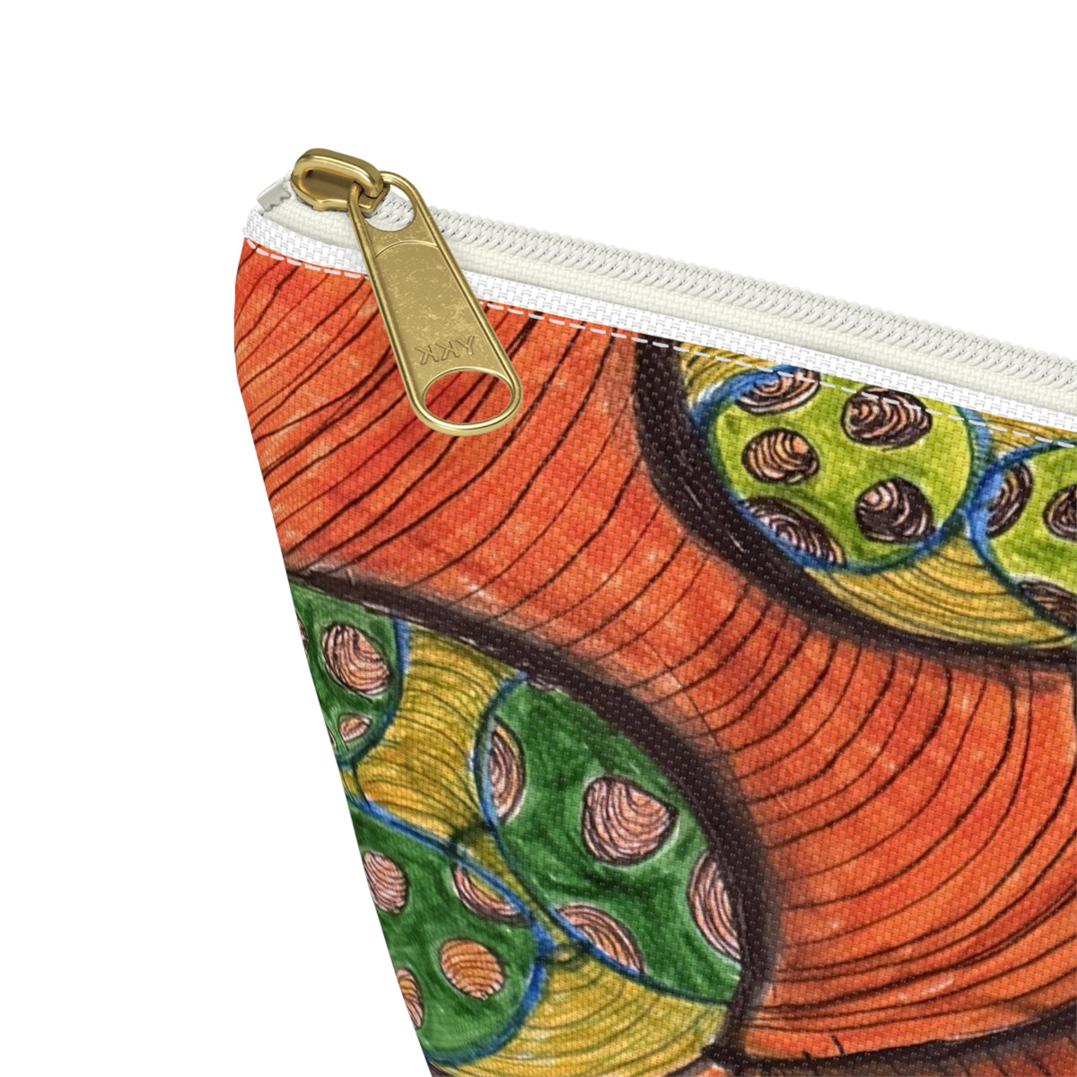 Colorful Abstract Botanical Accessory Pouch