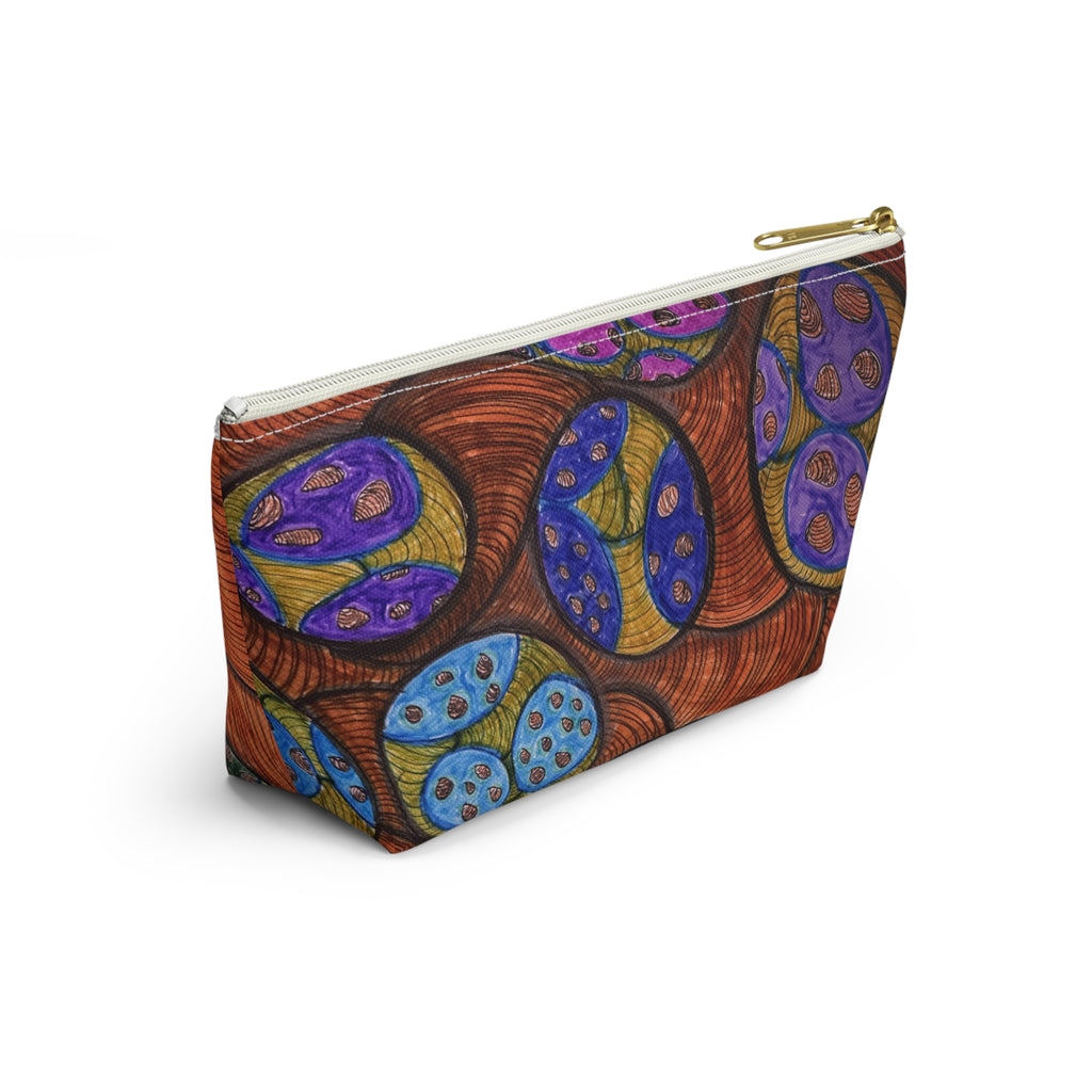 Colorful Abstract Botanical Accessory Pouch