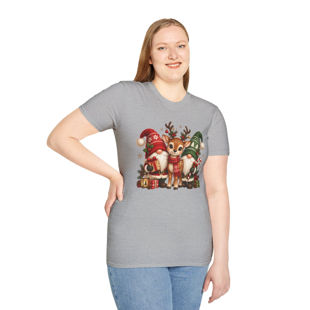 Christmas Reindeer and Bear Family T-Shirt