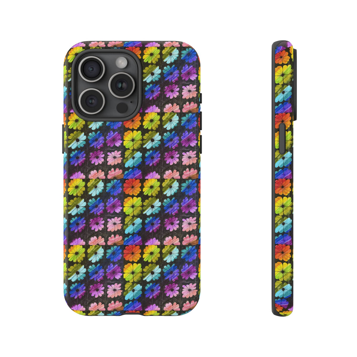 Colorful Floral Tough Phone Case