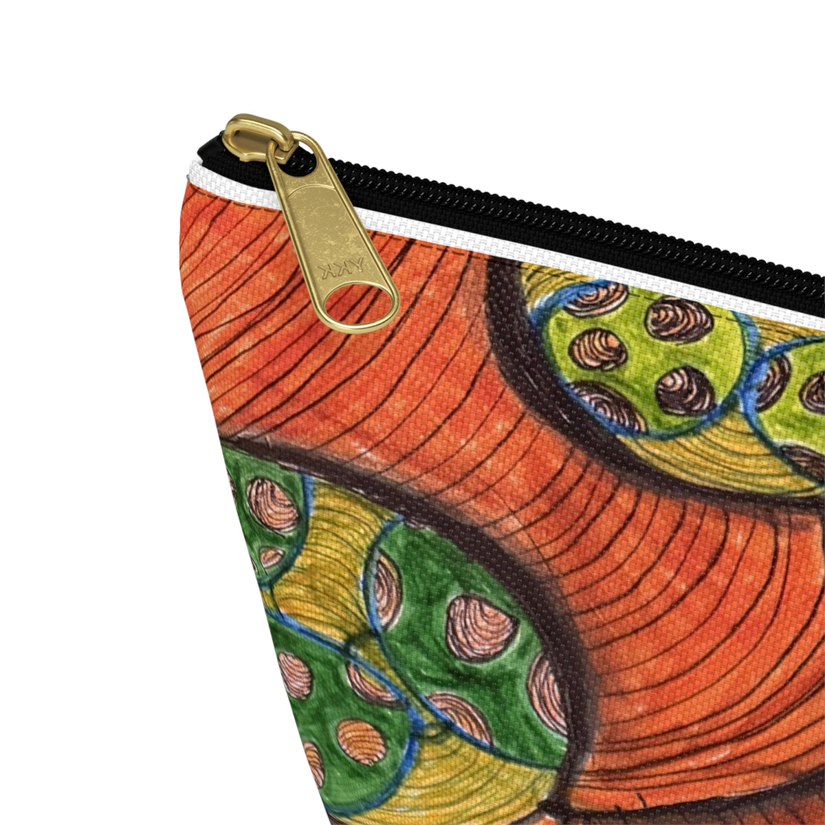 Colorful Abstract Botanical Accessory Pouch