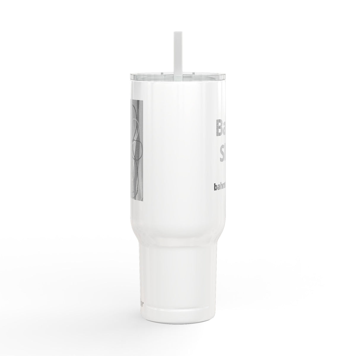 40oz Engraved Floral Insulated Tumbler with Lid & Straw