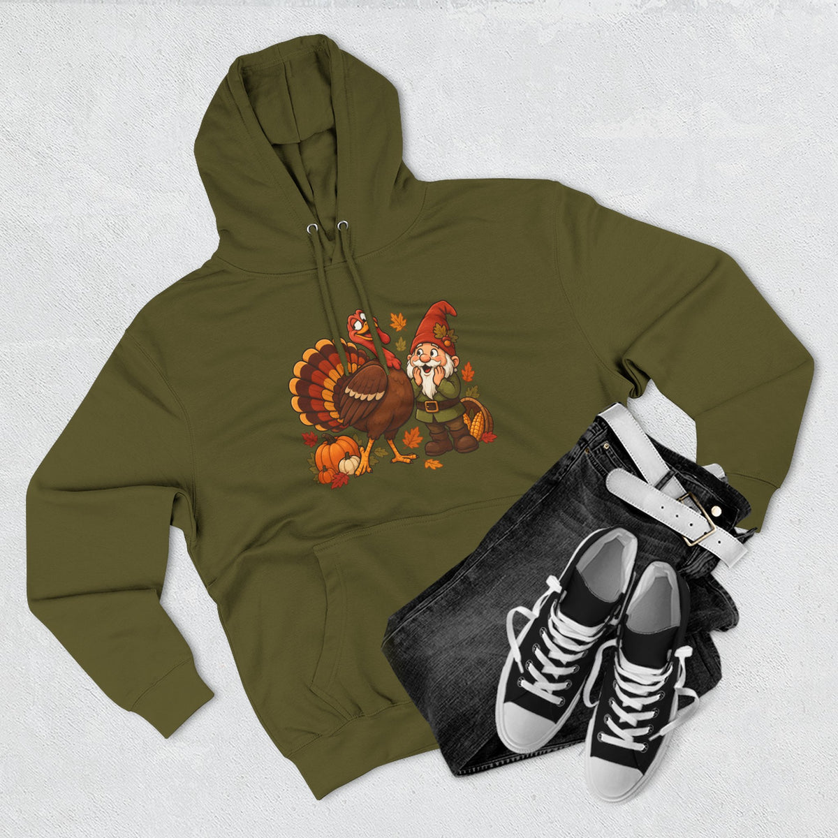 Thanksgiving Turkey Family Fleece Hoodie