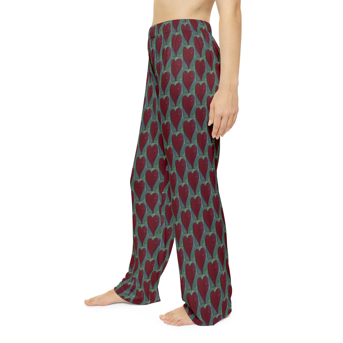 Women's Heart Pattern Pajama Pants