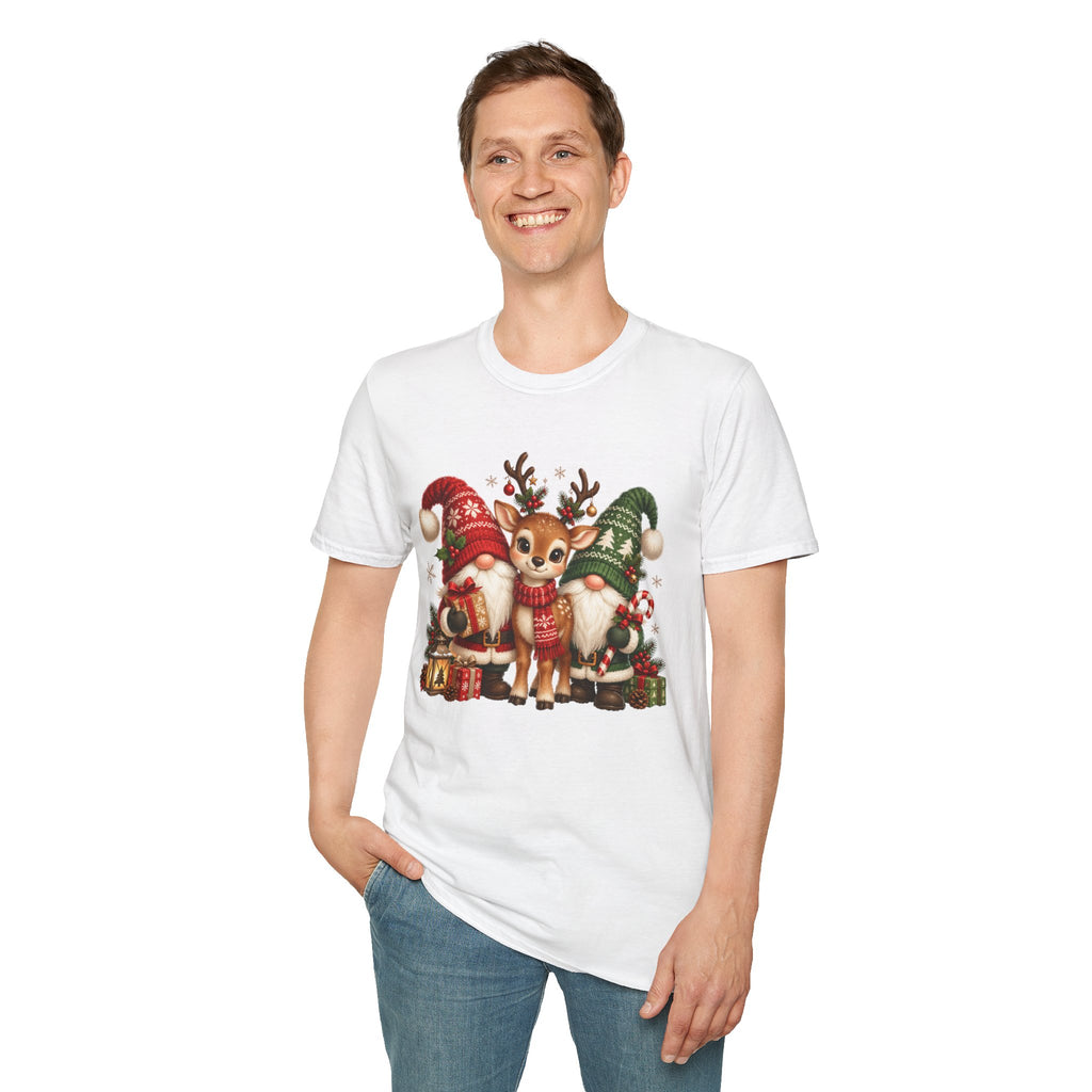 Christmas Reindeer and Bear Family T-Shirt