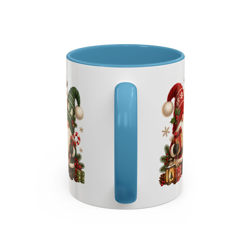 Festive Christmas Gnome and Reindeer Coffee Mug