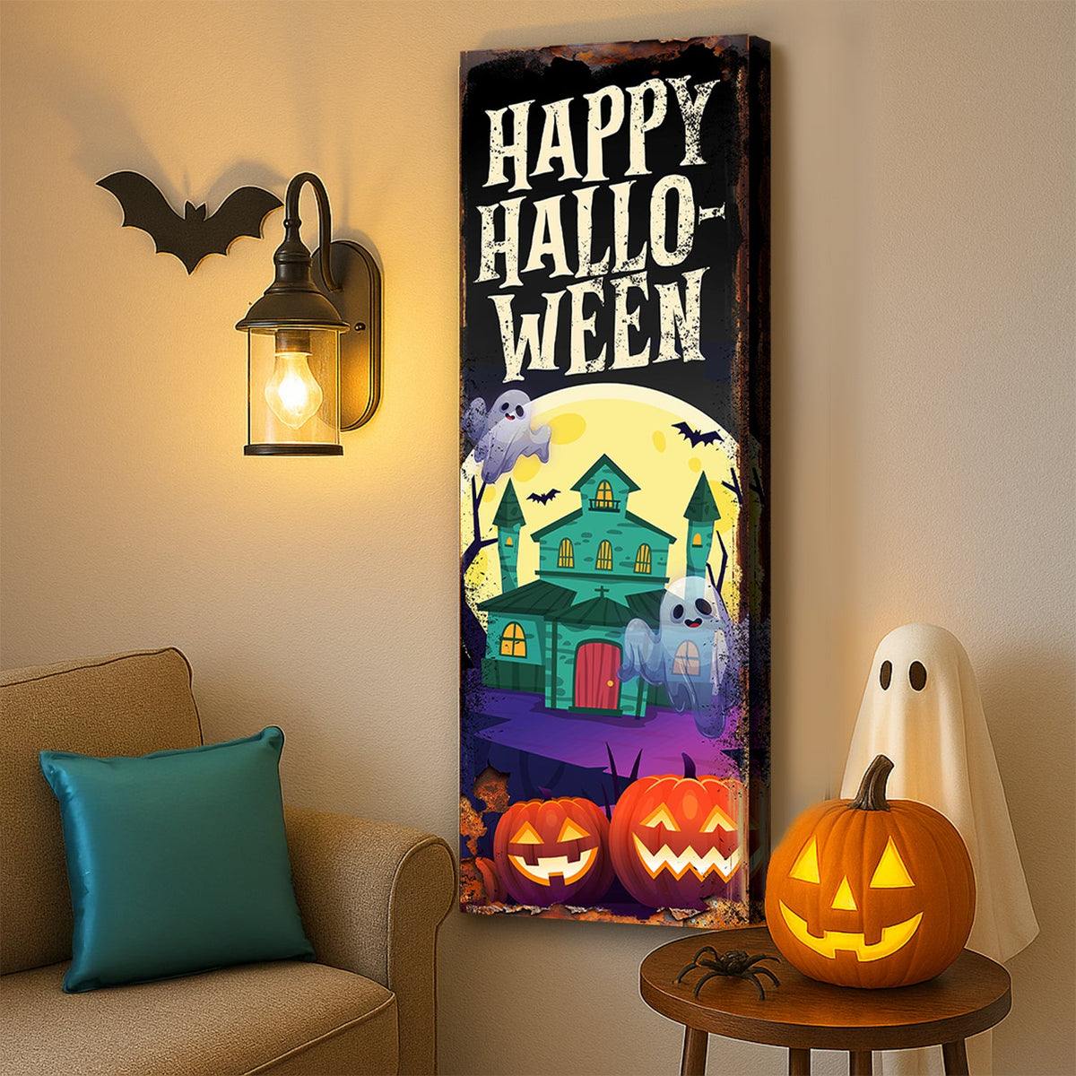 Halloween Welcome — Seasonal Wall Sign