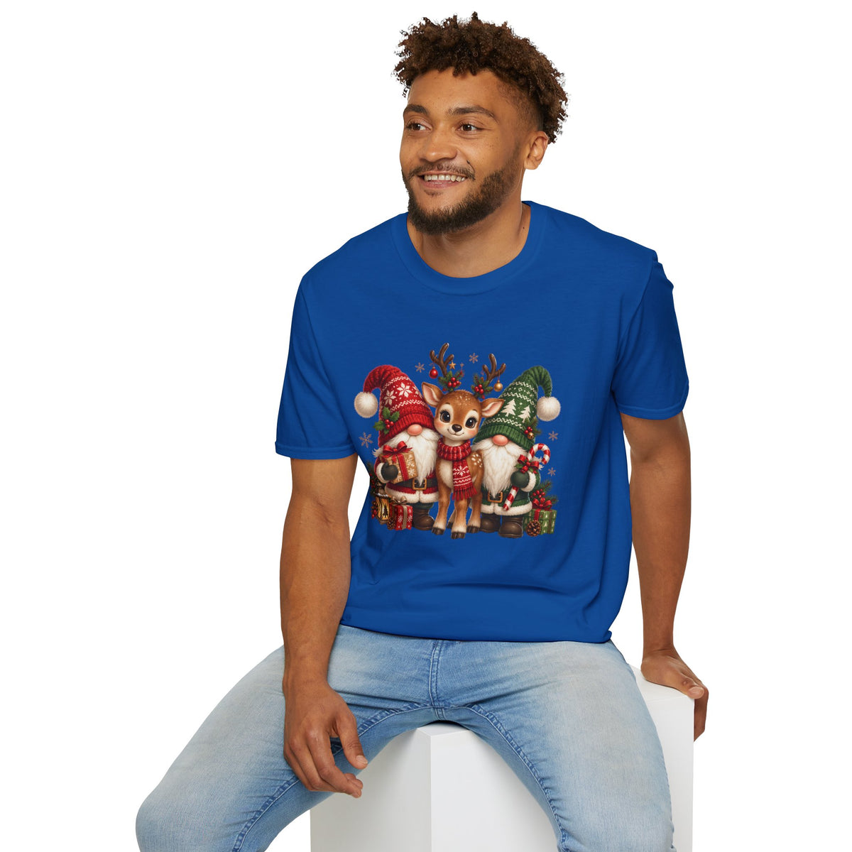 Christmas Reindeer and Bear Family T-Shirt