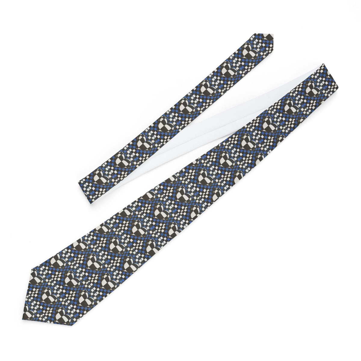 Geometric Navy Pattern Necktie