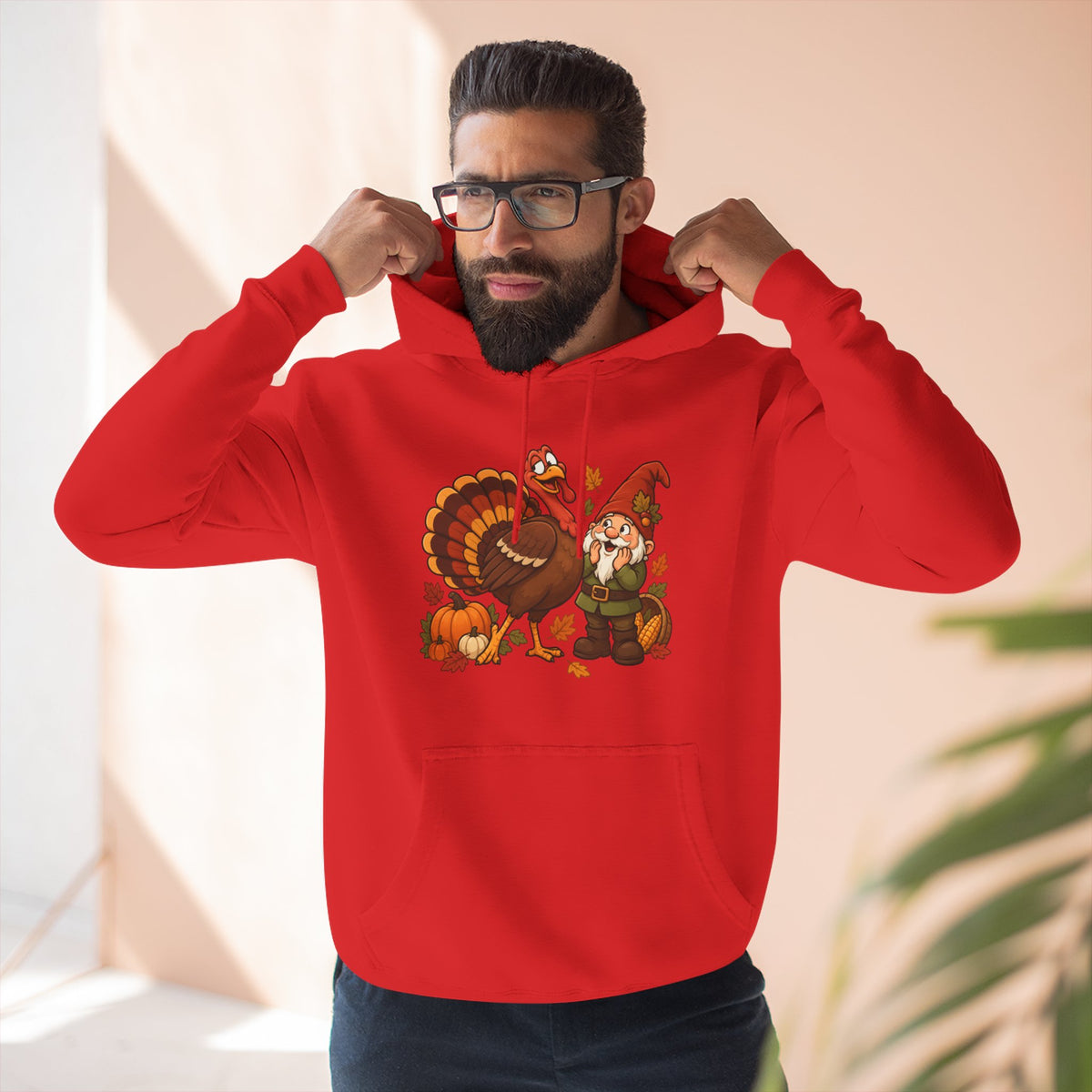 Thanksgiving Turkey Family Fleece Hoodie