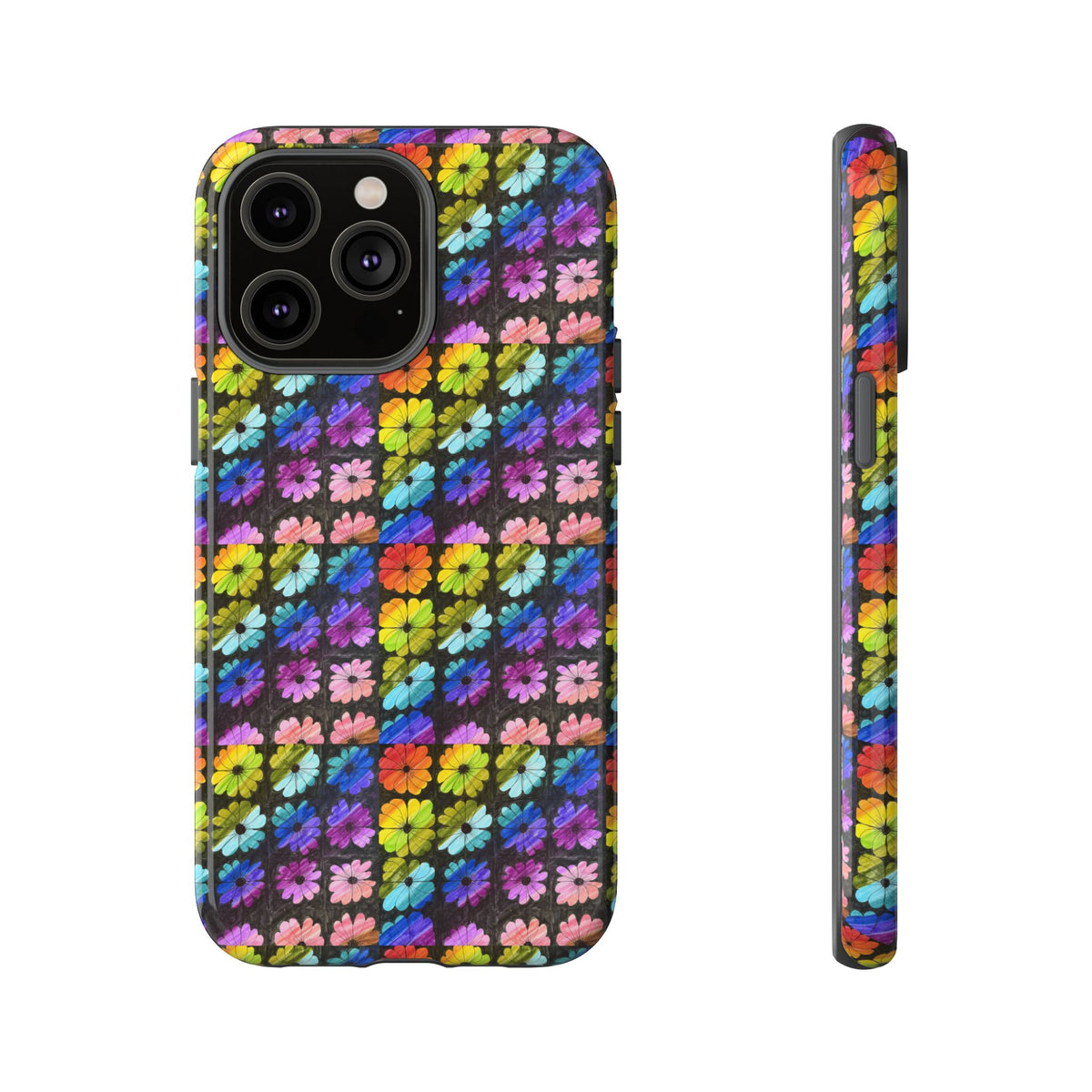 Colorful Floral Tough Phone Case
