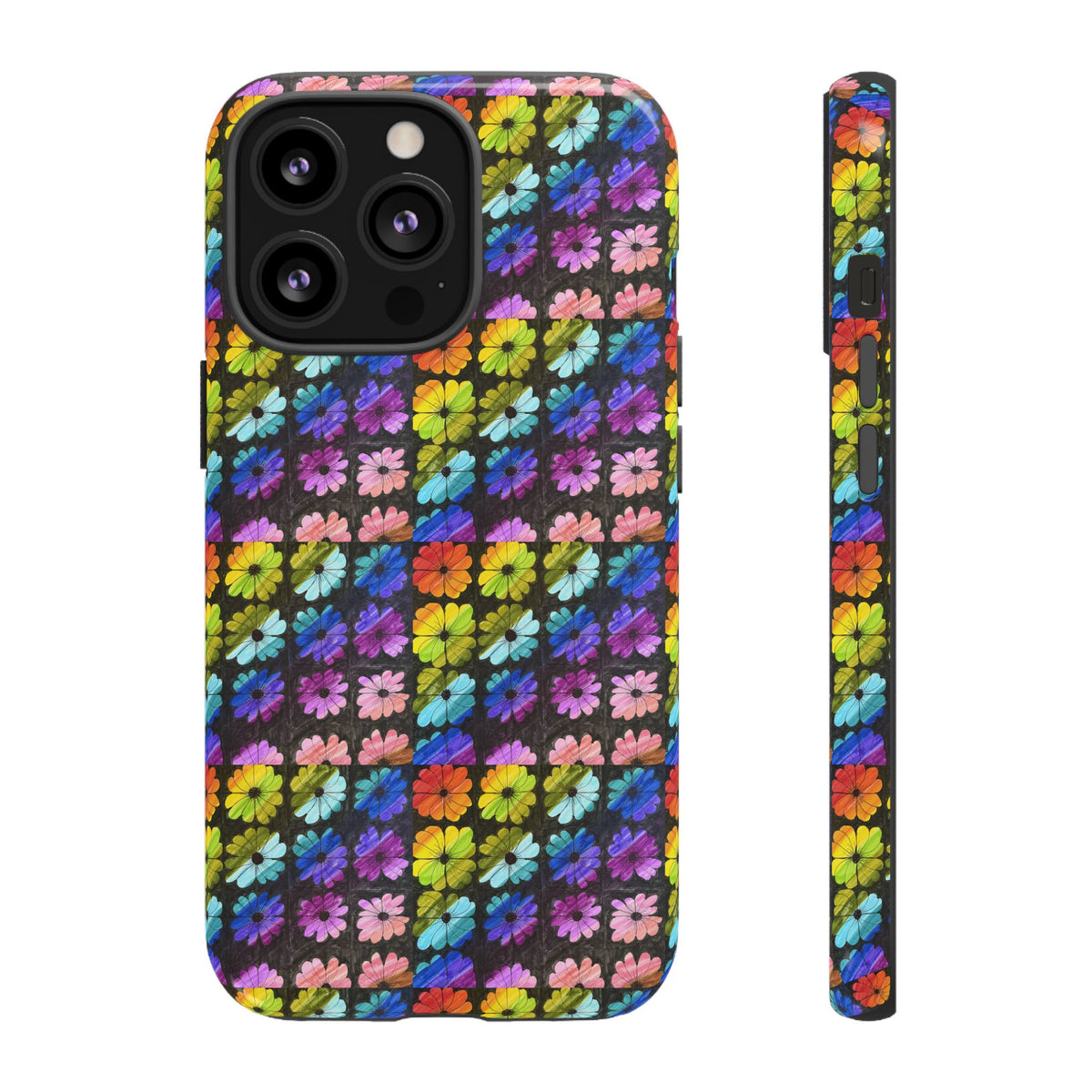 Colorful Floral Tough Phone Case