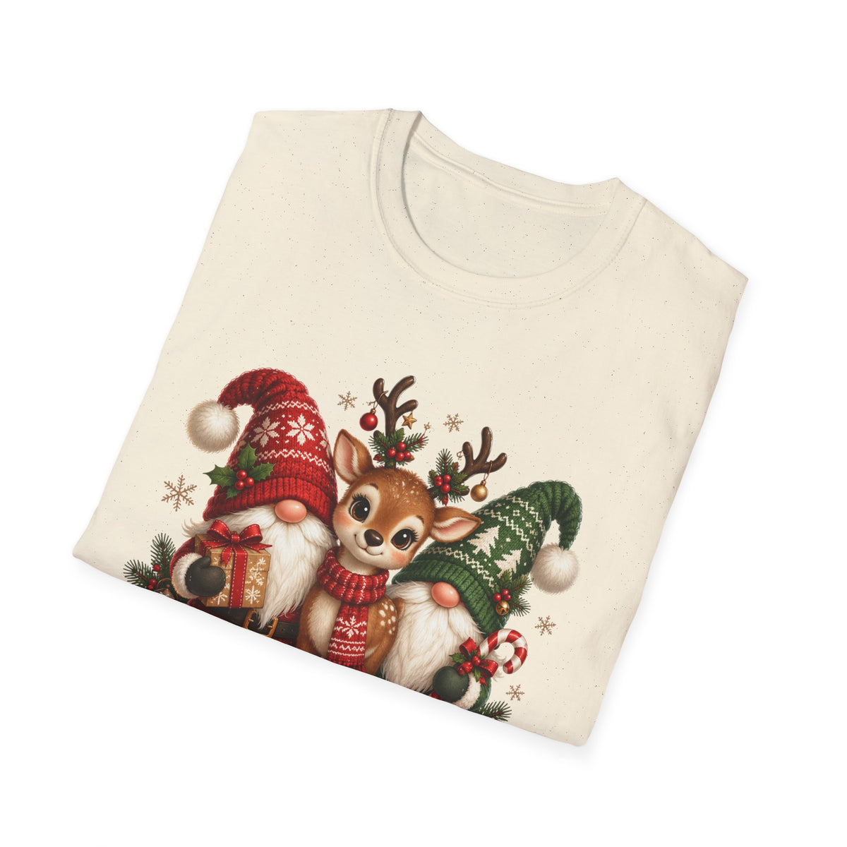 Christmas Reindeer and Bear Family T-Shirt