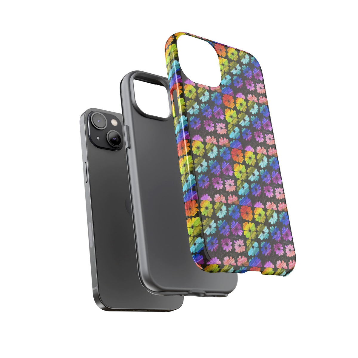 Colorful Floral Tough Phone Case
