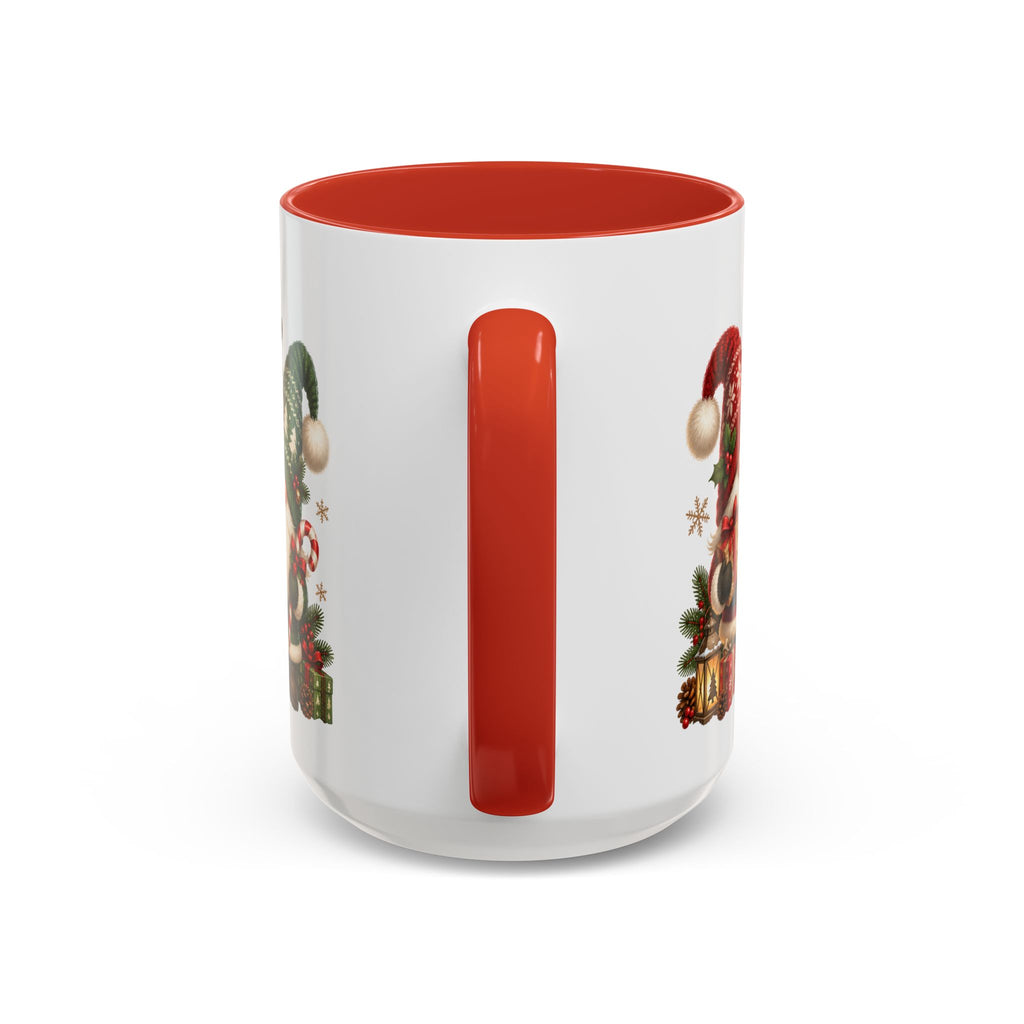 Festive Christmas Gnome and Reindeer Coffee Mug